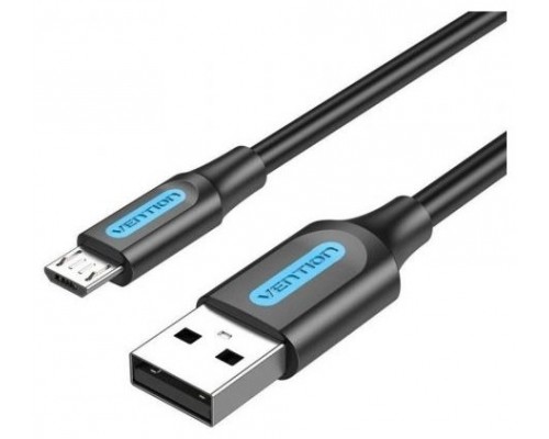 CABLE USB 2.0 A MICRO USB 0.5 M NEGRO VENTION (Espera 4 dias)