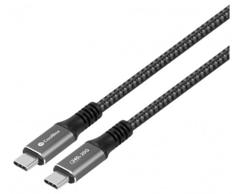CABLE USB 3.2 GEN2 COOLBOX 5A USB-C/M-USB-C/M 240W