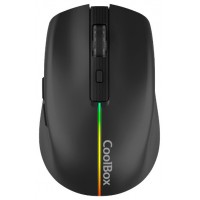 Coolbox Gaming Ratón  W01 1600DPI Inalámbrico Negr