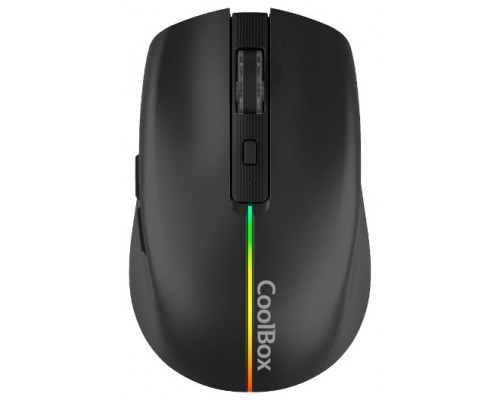 Coolbox Gaming Ratón  W01 1600DPI Inalámbrico Negr