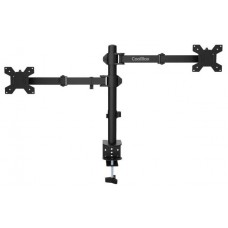 COOLBOX Soporte Monitor+Portátil Monobrazo Acero