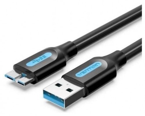 CABLE USB 3.0 A MICRO USB 0.25 M NEGRO VENTION (Espera 4 dias)