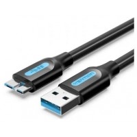 CABLE USB 3.0 A MICRO USB 3 M NEGRO VENTION (Espera 4 dias)