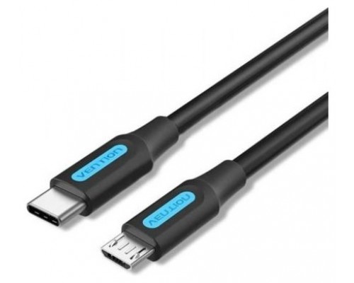 CABLE USB-C 2.0 A MICRO USB M-M 1.5 M NEGRO VENTION (Espera 4 dias)