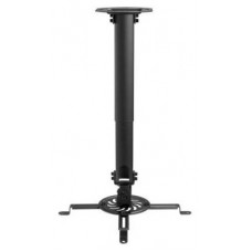 AISENS - SOPORTE UNIVERSAL GIRATORIO, INCLINABLE Y EXTENSIBLE DE TECHO PARA PROYECTOR 13.5KG, NEGRO