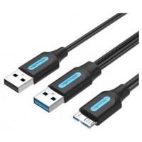 CABLE USB 3.0/M USB2.0/M MICROUSB/M 1 M NEGRO VENTION (Espera 4 dias)-2181 CABLE USB 3.0/M USB2.0/M MICROUSB/M 1 M NEGRO VENTION (Espera 4 dias)