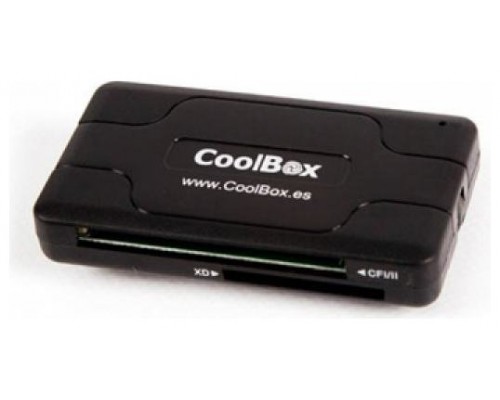 LECTOR TARJETAS EXTERNO  Usb COOLBOX SD, MMC, Micro SD negro (Espera 4 dias)