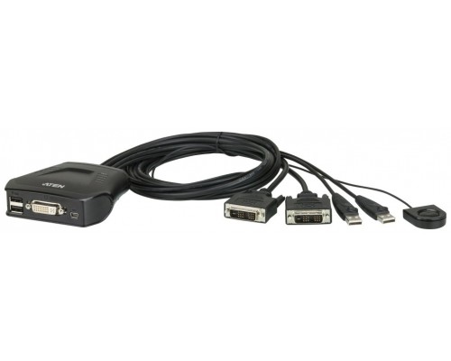 Aten CS22D interruptor KVM Negro (Espera 4 dias)