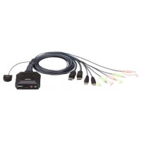 Aten CS22DP interruptor KVM Negro (Espera 4 dias)