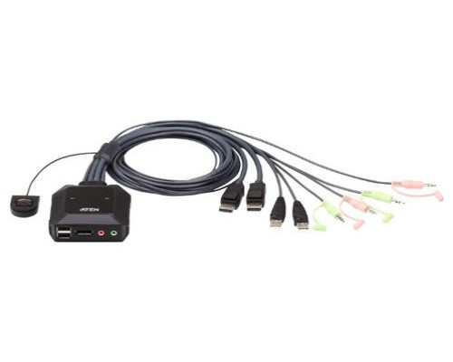 Aten CS22DP interruptor KVM Negro (Espera 4 dias)