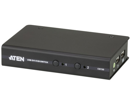 Aten CS72D interruptor KVM Negro (Espera 4 dias)-10556 Aten CS72D interruptor KVM Negro (Espera 4 dias)