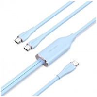 CABLE USB-C/M A 2xUSB-C/M 1.5 M AZUL VENTION (Espera 4 dias)-2183 CABLE USB-C/M A 2xUSB-C/M 1.5 M AZUL VENTION (Espera 4 dias)