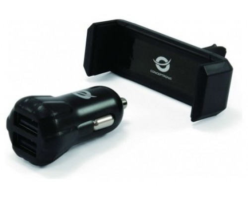 CARGADOR DE COCHE CONCEPTRONIC 5V 2xUSB  PARA COCHE