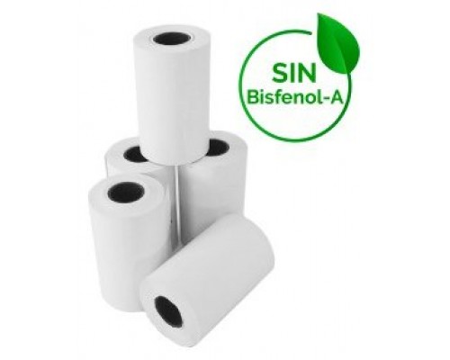 PACK DE 10 ROLLOS DE PAPEL TERMICO DE 57x35mm LIBRE