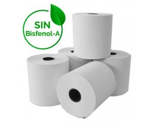 PACK DE 10 ROLLOS DE PALPEL TERMICO DE 57x55mm LIBRE