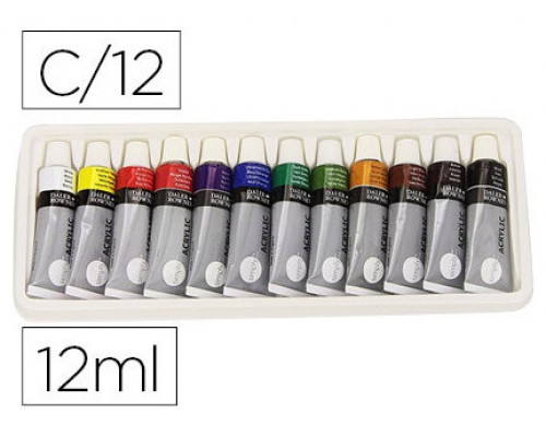 SET PINTURA ACRÍLICA 12X 12ML SIMPLY DALER ROWNEY D126500012 (Espera 4 dias)