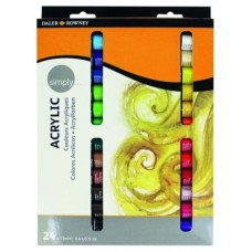 SET PINTURA ACRÍLICA 24X 12ML SIMPLY DALER ROWNEY D126500024 (Espera 4 dias)