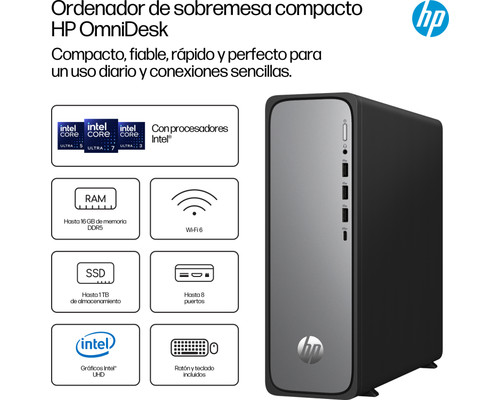 PC HP OMNIDESK SLIM S03-0020NS i3-14100 8GB 512GB FDOS-14274 PC HP OMNIDESK SLIM S03-0020NS i3-14100 8GB 512GB FDOS