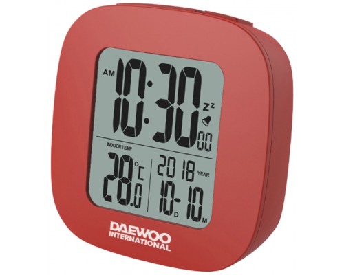 Reloj Despertador Digital Rojo Daewoo (Espera 2 dias)
