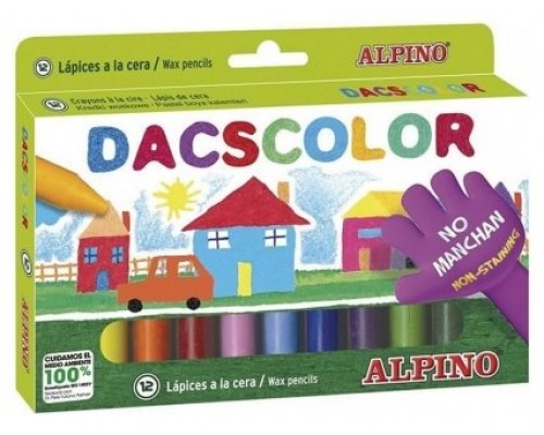 ESTUCHE 12 CERAS DE COLORES DACSCOLOR DACS DC050290 (Espera 4 dias)