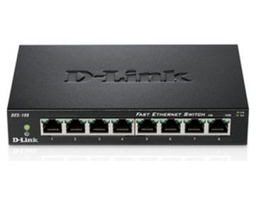 SWITCH NO GESTIONABLE D-LINK DES-108 8P ETHERNET