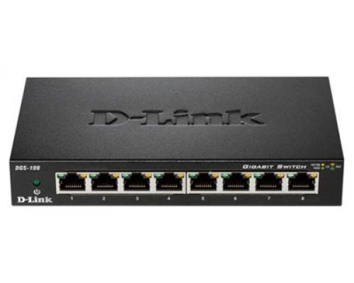 D-Link DGS-108 - Conmutador - Switch 8 puertos - 8 x