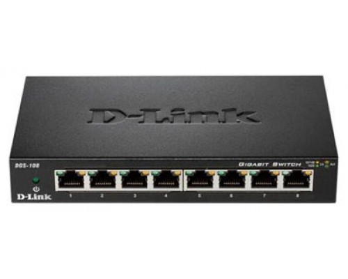 D-LINK SWITCH 8 PUERTOS 10/100/1Gbit METALICO IPTV (Espera 4 dias)