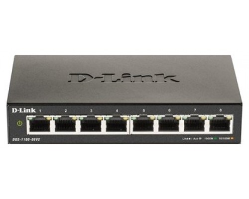 SWITCH SEMIGESTIONABLE D-LINK DGS-1100-08V2 8P GIGA NO