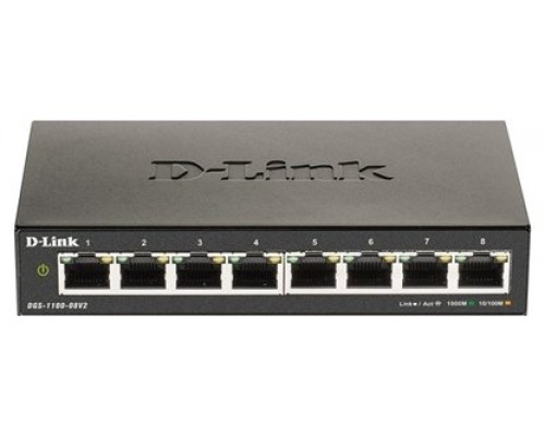 SWITCH D-LINK  8P DGS-1100-08V2/E 10/100/1000