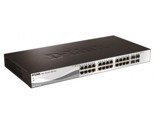 24 puertos 10/100/1000 + 4 puertos Gigabit