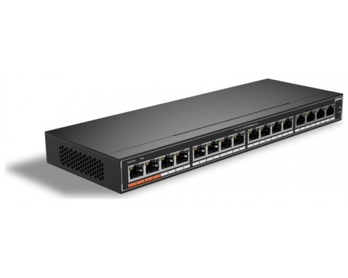 SWITCH IT DAHUA DH-SG1016P 16-PORT UNMANAGED GIGABIT POE SWITCH