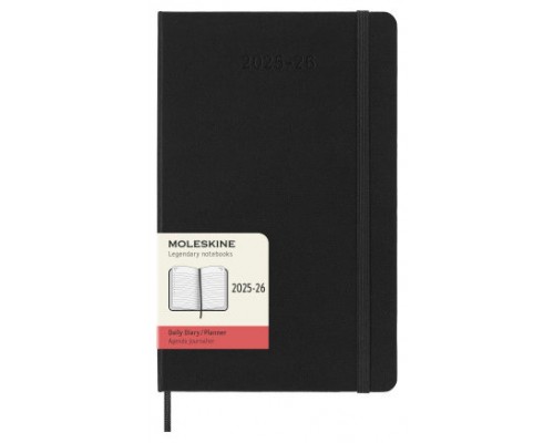 AGENDA 18M 2025-2026 DIARIA L (13 X 21 CM) NEGRA TAPA DURA MOLESKINE DHB18DC3Y26 (Espera 4 dias)