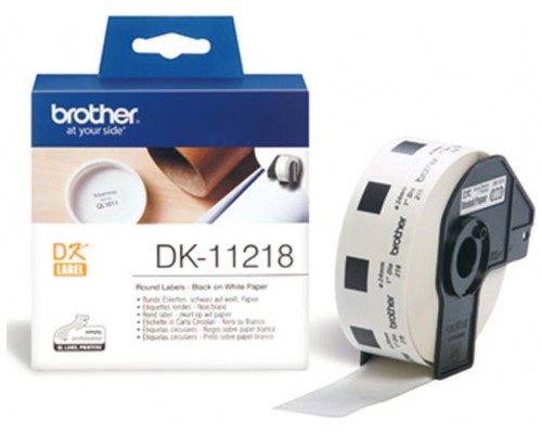 BROTHER Rollo de Etiquetas Circulares de 24mm de 1000 Uds.