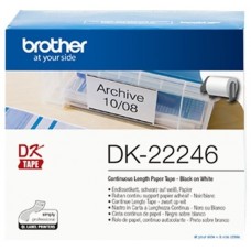 BROTHER Cinta continua adhesiva de papel termico (blanca). Ancho: 103 mm. Longitud: 30,48 m