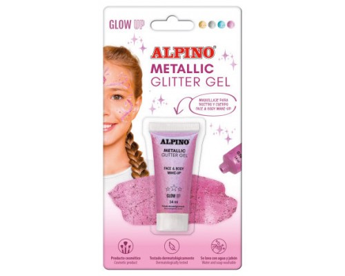 BLÍSTER MAQUILLAJE CON COLOR Y PURPURINA GLITTER ROSA ALPINO DL000604 (Espera 4 dias)