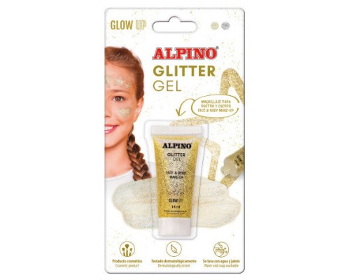 BLÍSTER GEL TRANSPARENTE CON PURPURINA DORADO ALPINO DL000606 (Espera 4 dias)