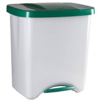 PAPELERA PEDALBIN ECOLOGIC 40L TAPA VERDE DENOX DP357 (Espera 4 dias)