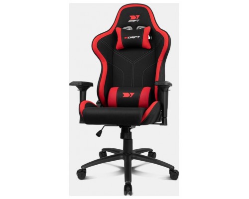 DRIFT DR110BR silla para videojuegos Butaca para jugar Asiento acolchado Negro, Rojo (Espera 4 dias)