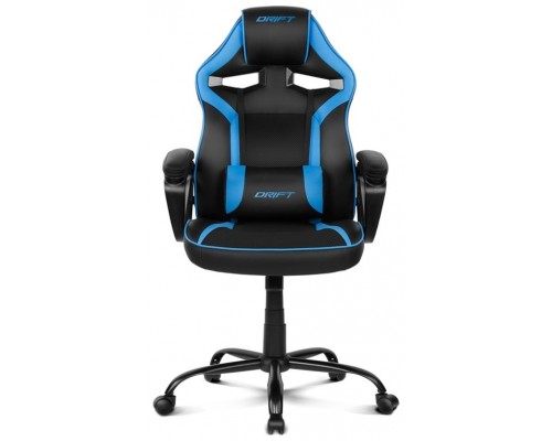 DRIFT DR50 Silla para videojuegos de PC Asiento acolchado tapizado Negro, Azul (Espera 4 dias)