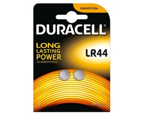 Duracell Pila Botón Alcalina LR44 1,5V Blister*2