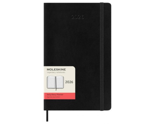 AGENDA 2026 TAPA BLANDA 12 MESES DIARIA L (13 X 21 CM) NEGRA MOLESKINE DSB12DC3Y26 (Espera 4 dias)