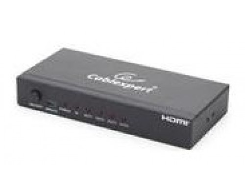 Gembird Divisor de HDMI 4 Puertos Negro