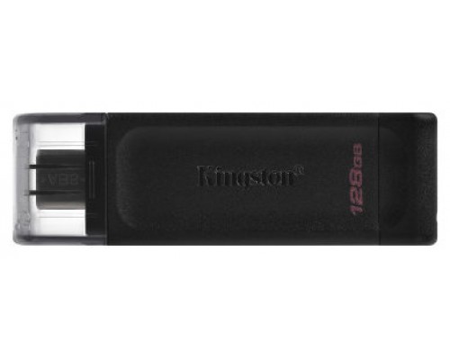 Kingston Technology DataTraveler 70 unidad flash USB 128 GB USB Tipo C 3.2 Gen 1 (3.1 Gen 1) Negro (Espera 4 dias)
