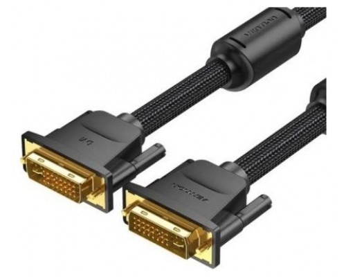 CONECTOR TRENZADO DVI-D/M A DVI-D/M 3 M NEGRO VENTION (Espera 4 dias)