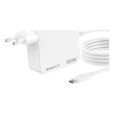 ALIMENTADOR PORT. 100W EIGHTT USB-C BLANCO PN:-2005 ALIMENTADOR PORT. 100W EIGHTT USB-C BLANCO PN: