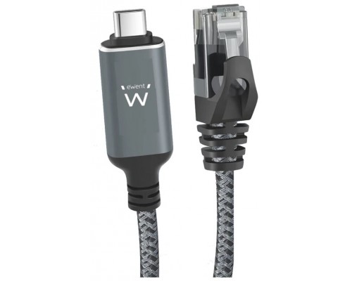 Ewent Cable USB-C 3.1 A RJ45 CAT6 FTP, 1Gbps, 1m