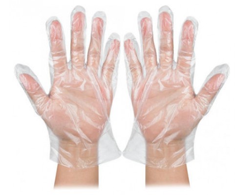 BOLSA DE 100 GUANTES HIGIENICOS DESECHABLES TRANSPARENTES TALLA ÚNICA ED0024CT3 (MIN10) (Espera 4 dias)