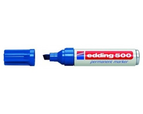 MARCADOR PERMANENTE PUNTA BISELADA 2-7MM 500 AZUL EDDING 500-03 (MIN10) (Espera 4 dias)