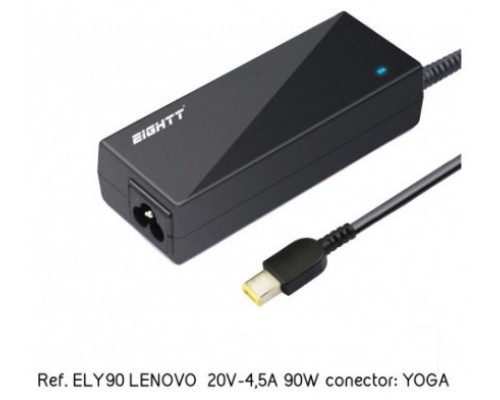 CARGADOR PORTATIL EIGHTT ESPECIFICO COMPATIBLE  LENOVO 20V-4,5A 90W YOGA