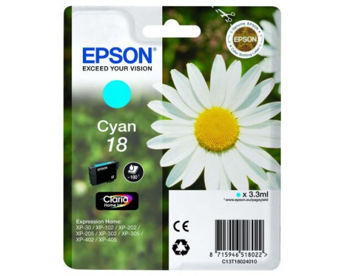 TINTA EPSON C13T18024012 Nº 18 CIAN (Espera 4 dias)